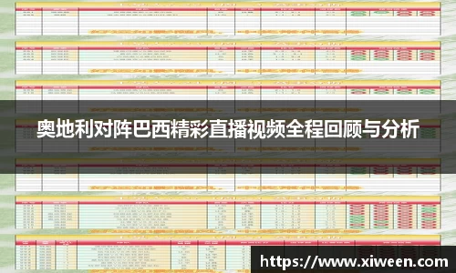 奥地利对阵巴西精彩直播视频全程回顾与分析